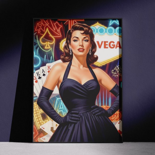Retro Las Vegas Pin-up Poster (Creator Uploaded)