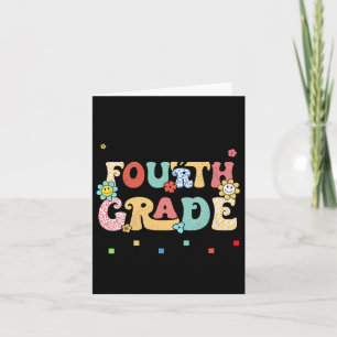 Retro Last Day Of Fourth Grade Kids Senior 2024 Gr Card