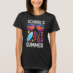 Retro Last Day of School s Out For Summer Teacher  T-Shirt