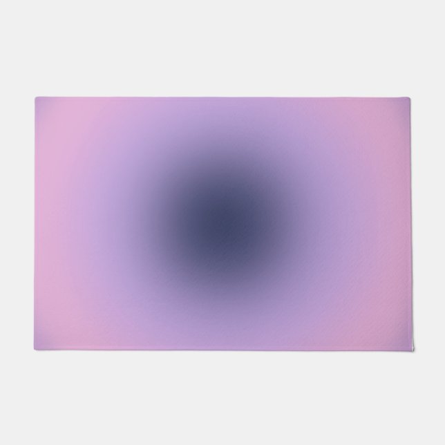 Retro Lavender Purple Gradient Doormat (Front)