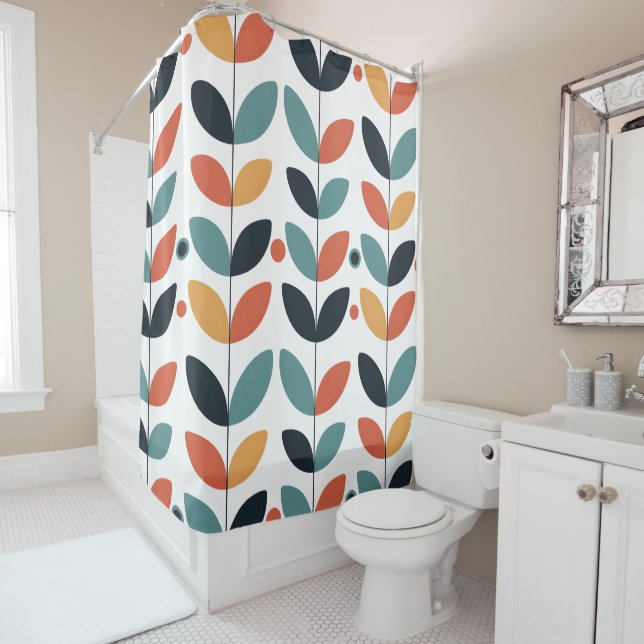 Retro Leaf Mid Century Modern (In Situ)