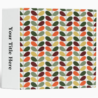 Retro Leaves 02 Binder