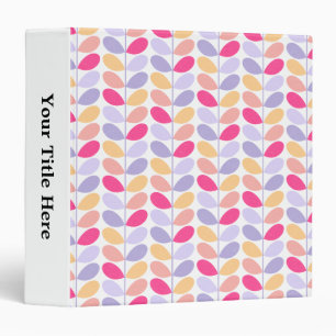 Retro Leaves Binder