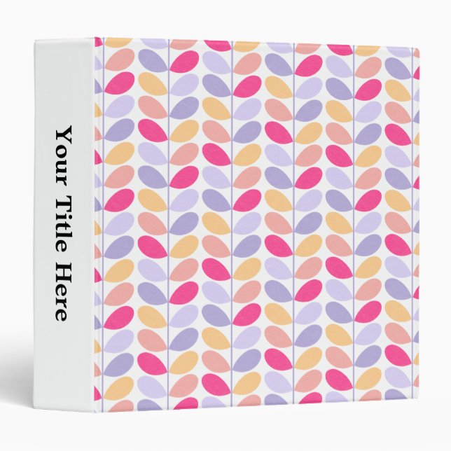 Retro Leaves Binder (Front/Spine)