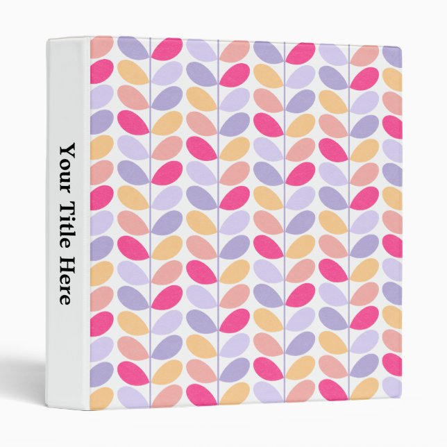 Retro Leaves Binder (Front/Spine)