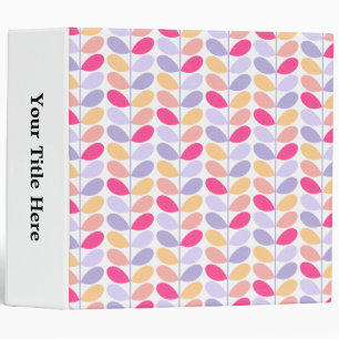 Retro Leaves Binder