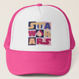 Retro Leia Stacked Star Wars Logo Trucker Hat
