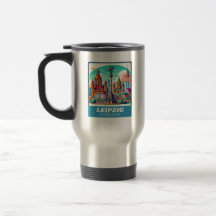 Retro Leipzig Skyline