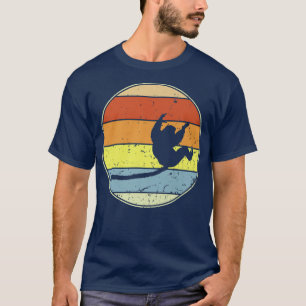 Retro Lemur Vintage Lemur Silhouette Safari Zoo An T-Shirt
