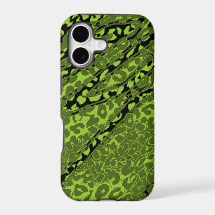 Retro Leopard Print Skin (Green, Lime, Black)