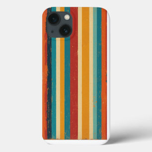 Rétro les années 70 Rainbow Stripe coque iphone Vi