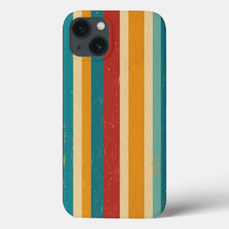 Rétro les années 70 Rainbow Stripe coque iphone Vi