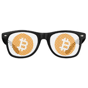 Retro Les lunettes de la fête du Bitcoin
