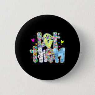 Retro Let Them Mental Health S Awareness Motivatio 2 Inch Round Button