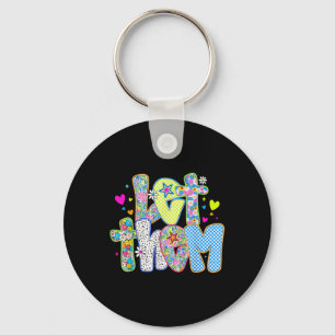 Retro Let Them Mental Health S Awareness Motivatio Keychain