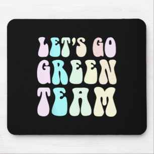 Retro Let's Go Green War Game 60's Go Summer Camp Mouse Pad