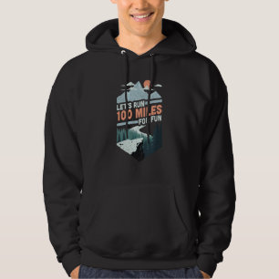 Retro Lets Run For Fun Marathon Runner Summit Runn Hoodie