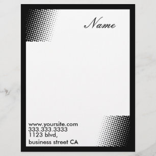 retro letterheads letterhead
