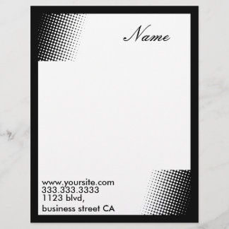 retro letterheads letterhead