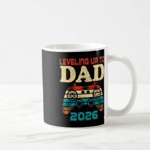Retro Leveling Up To Daddy Again 2026 Promoted To  Coffee Mug