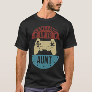 Retro Levelled Up To Aunt Future Aunt For Women T-Shirt