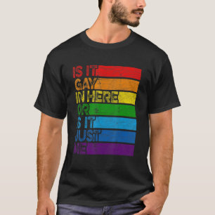 Retro Lgbt Pride Gay Trans Is It Gay  Lgbtq Vintag T-Shirt