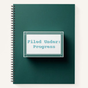 Retro Library Card Catalog Scholarly Vintage Notebook
