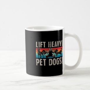 Retro Lift Heavy Pet Dogs Bodybuilding For Weightl Coffee Mug