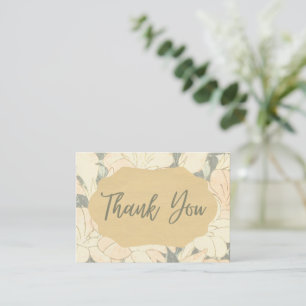 Retro Light Floral Print Card