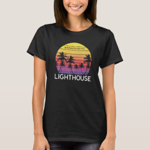 Retro Lighthouse Beach Surf Vintage Palm Venice 70 T-Shirt