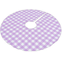 Retro Lilac Gingham Plaid Checks Chequered  