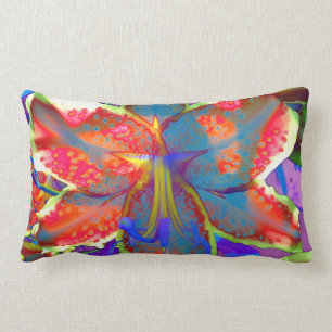 Retro Lily Lumbar Pillow