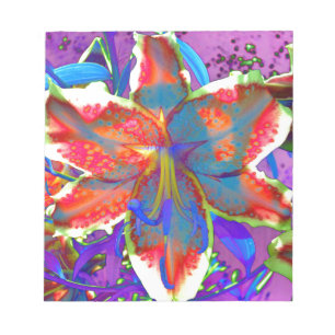 Retro Lily Notepad