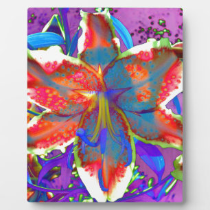 Retro Lily Plaque