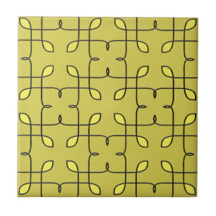 Retro Lime Green Ceramic Tile. Tile