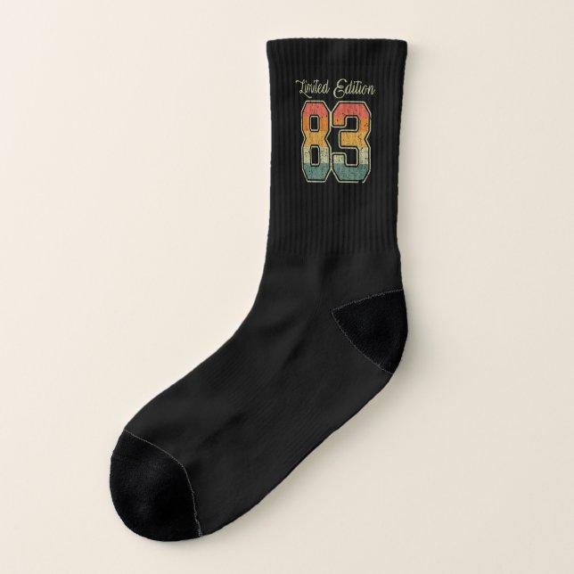 Retro Limited Edition 39 Vintage 1983 Socks (Left Outside)