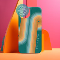 Retro Line Art Sunset Southwest Colours Circle