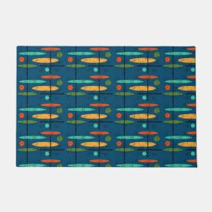 Retro Lines & Ovals Doormat