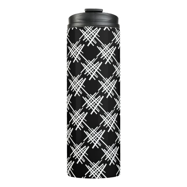 Retro Lines Thermal Tumbler (Front)