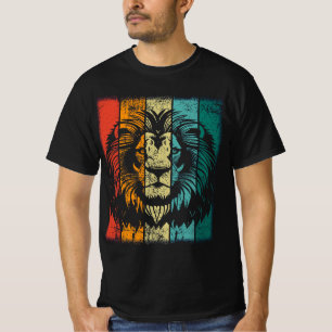 Retro Lion Face T-Shirt