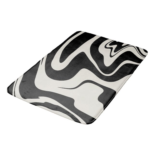 Retro Liquid Swirl Glam #2 #retro #decor #art  Bath Mat (Angled)