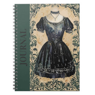 Retro Little Black Dress Sketchbook LBD Anna Notebook