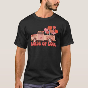 Retro Loads Of Love Truck Heart Candy Happy Valent T-Shirt
