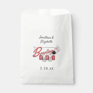 Retro Logo Bowling Party Favour Bag