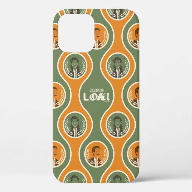 Retro Loki & Mobius Pattern Case-Mate iPhone Case (Back)