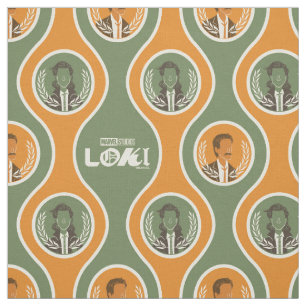 Retro Loki & Mobius Pattern Fabric