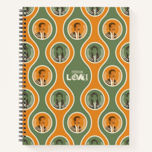 Retro Loki & Mobius Pattern Notebook