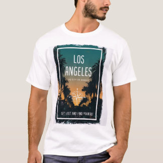 Retro Los Angeles T-Shirt - California Palms 