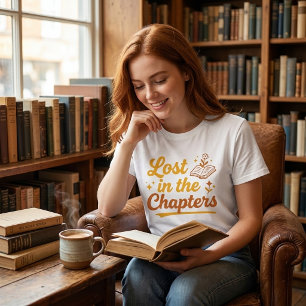 Retro Lost in the Chapters Book Lover Tri-Blend Shirt