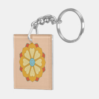 retro lotus series keychain